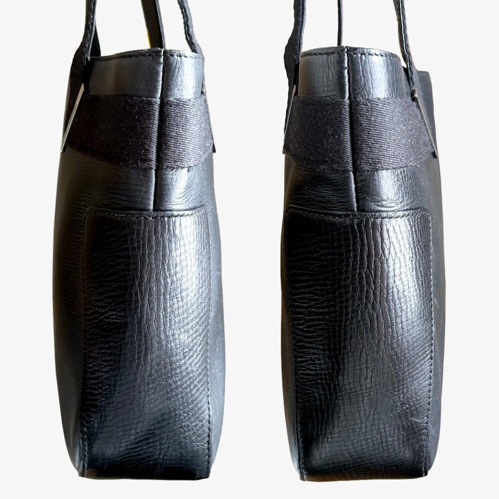 90s Vintage Tom Ford Era Gucci Leather Web Tote - Picture 6 of 14